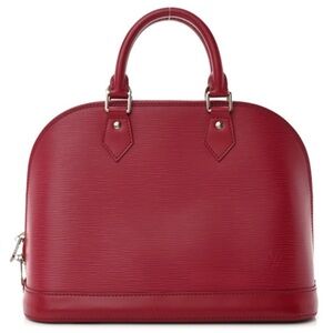louis vuitton epi alma pm fuschia silver hardware